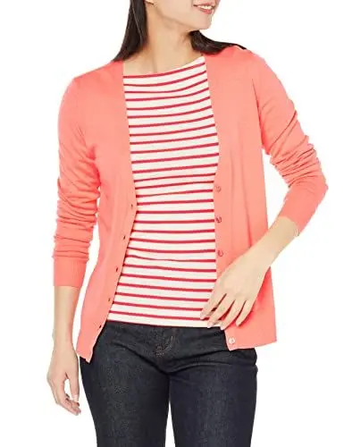 Produktbild: Amazon Essentials Damen Leichter Cardigan mit V-Ausschnitt (in Übergröße erhältlich), Korallenrosa, XL