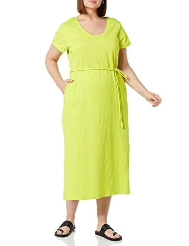 Produktbild: Amazon Essentials Damen Midi-T-Shirt-Kleid Kurze Ärmel Gürtel, Lindgrün, L