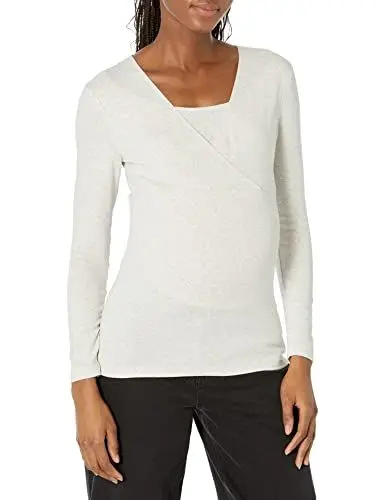 Produktbild: Amazon Essentials Damen Mutterschafts-Stilltop mit V-Ausschnitt, Beige, XL
