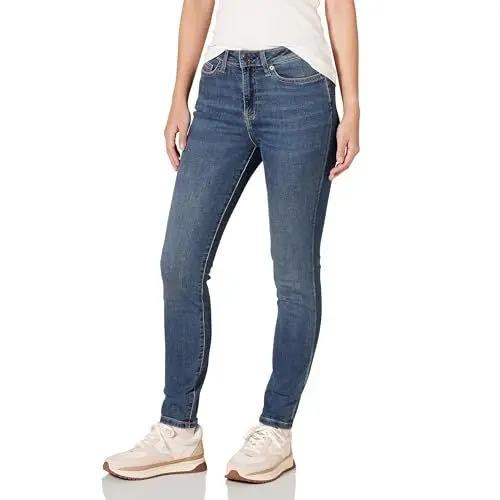 Produktbild: Amazon Essentials Damen Skinny-Jeans mit Hohem Bund, Mittlere Waschung, 36-38