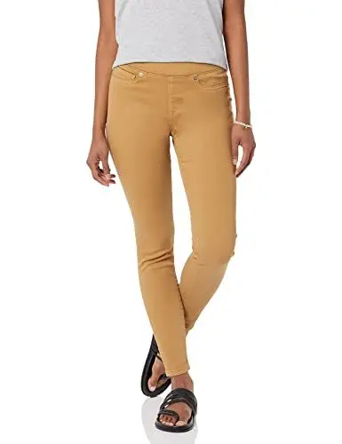 Produktbild: Amazon Essentials Damen Pull-On Stretch-Jeggings mit mittelhohem Bund (in Übergrößen erhältlich), Helles Kamelbraun, 38-40 Lang