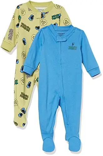 Produktbild: Amazon Essentials Disney | Marvel Baby Jungen Eng anliegende Baumwoll-Schlafanzüge, 2er-Pack, 2-pack Marvel Black Panther, 9 Monate