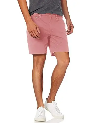 Produktbild: Amazon Essentials Herren Elastische 5-Taschen-Shorts in schmaler Passform mit 18 cm Schrittlänge, Rosa, 36W