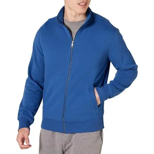 Produktbild: Amazon Essentials Herren Fleece-Jacke mit durchgehendem Reißverschluss, Blau, XL