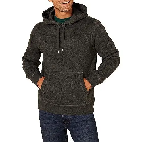 Produktbild: Amazon Essentials Herren Pullover-Sweatshirt Mit Kapuze, In Groß Und Schwer Erhältlich, Dunkelgrau Meliert, XL