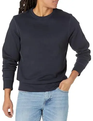 Produktbild: Amazon Essentials Herren Fleece-Sweatshirt mit Rundhalsausschnitt (erhältlich in Big & Tall), Marineblau, XXL