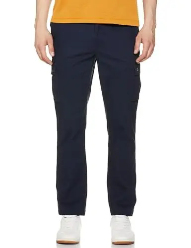 Produktbild: Amazon Essentials Herren Gerade geschnittene Stretch-Cargohose (erhältlich in Big & Tall), Marineblau, 38W / 34L