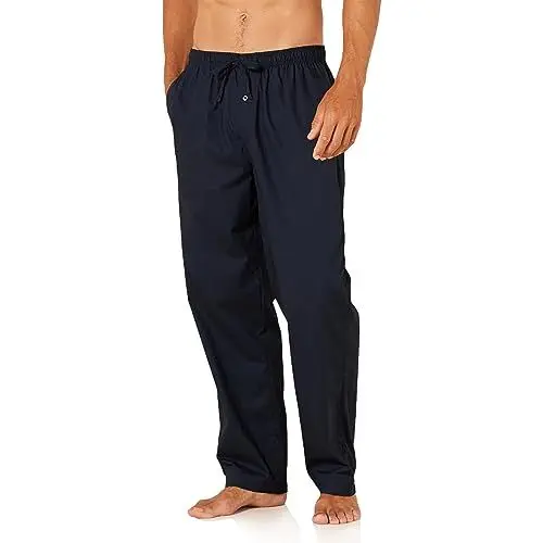 Produktbild: Amazon Essentials Herren Gewebte Pyjamahose, Gerade Geschnitten, Marineblau, XL