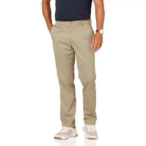 Produktbild: Amazon Essentials Herren Golf-Stretchhose, Gerade Geschnitten, Khakibraun, 42W / 32L