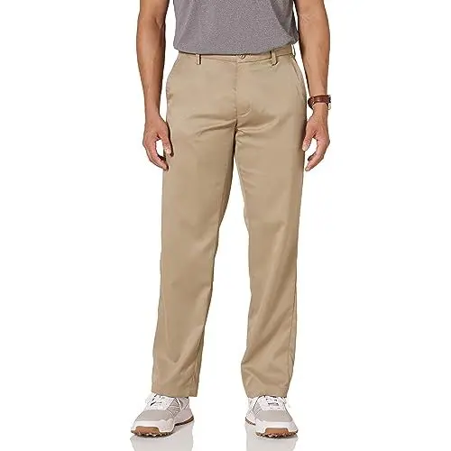 Produktbild: Amazon Essentials Herren Golf-Stretchhose, Klassischer Schnitt (erhältlich in Big & Tall), Khakibraun, 38W / 32L