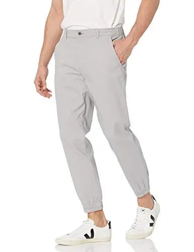 Produktbild: Amazon Essentials Herren Chino-Jogginghose Mit Geradem Schnitt, Hellgrau, XL