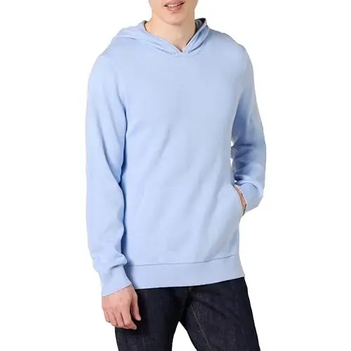 Produktbild: Amazon Essentials Herren Kapuzenpullover mit lockerer Passform, Puderblau, S