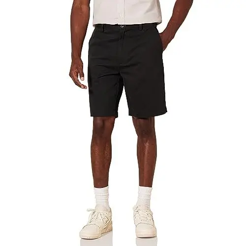 Produktbild: Amazon Essentials Herren Klassisch Geschnittene Chinoshorts, 23 cm, Schwarz, 32W