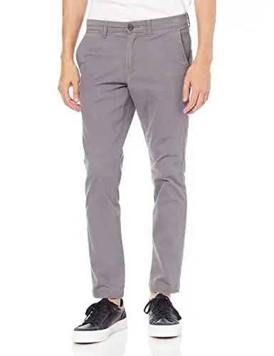 Produktbild: Amazon Essentials Herren Legere Stretch-Chinohose mit Enger Passform, Dunkelgrau, 36W / 29L