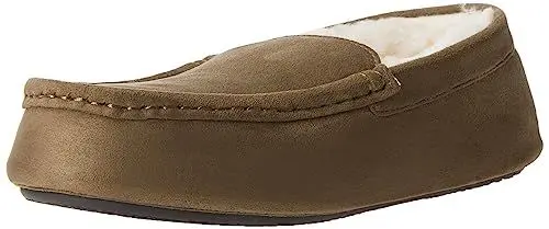 Produktbild: Amazon Essentials Herren Mokassin-Pantoffel, Dunkles Olivgrün Mikro Wildleder, 41 EU