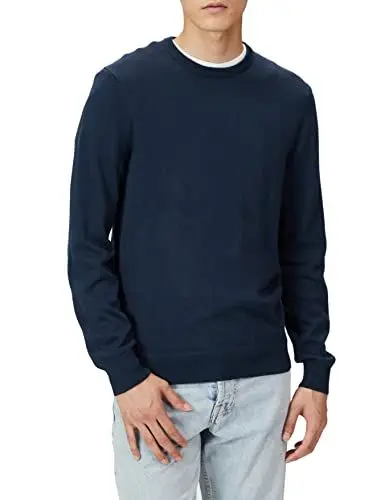 Produktbild: Amazon Essentials Herren Pullover mit Rundhalsausschnitt (in Übergrößen erhältlich), Marineblau, L