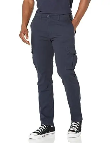 Produktbild: Amazon Essentials Herren Schmal geschnittene Stretch-Cargohose (erhältlich in Big & Tall), Marineblau, 38W / 32L