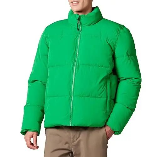 Produktbild: Amazon Essentials Herren Schwerer Steppmantel Mit Stehkragen (In Übergrößen Erhältlich), Grün, XXL