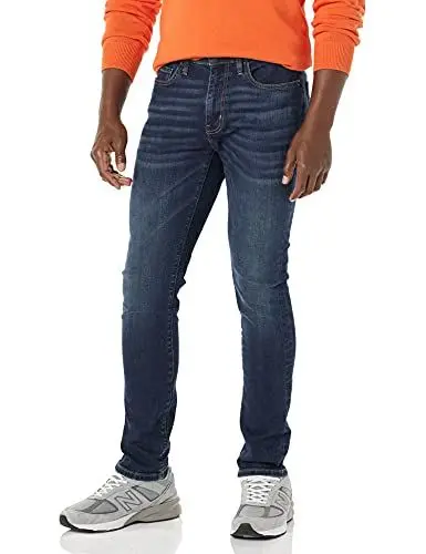 Produktbild: Amazon Essentials Herren Skinny Jeans mit hohem Stretchanteil, Dunkle Waschung, 29W / 30L