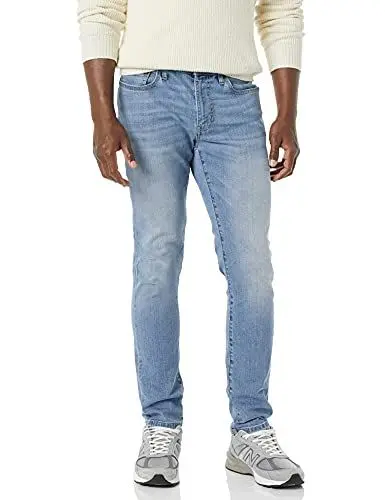 Produktbild: Amazon Essentials Herren Skinny Jeans mit hohem Stretchanteil, Helle Waschung, 29W / 34L