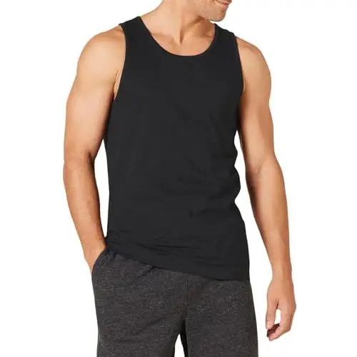 Produktbild: Amazon Essentials Herren Tanktop, Schmale Passform, Schwarz, M