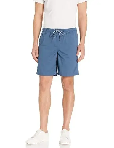 Produktbild: Amazon Essentials Herren Walkshorts Schrittlänge 20 cm lockere Passform mit Kordelzug (in Übergröße erhältlich), Tiefblau, M