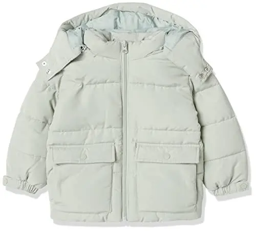 Produktbild: Amazon Essentials Unisex Kinder Langärmlige Daunenjacke aus recyceltem Polyester (zuvor Amazon Aware), Helles Salbeigrün, 4 Jahre