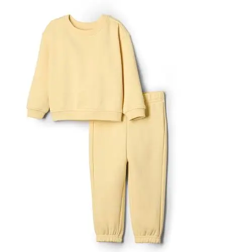 Produktbild: Amazon Essentials x Sofia Grainge Unisex Baby Set aus Sweatshirt und Jogginghose, Buttergelb, 3-6 Monate