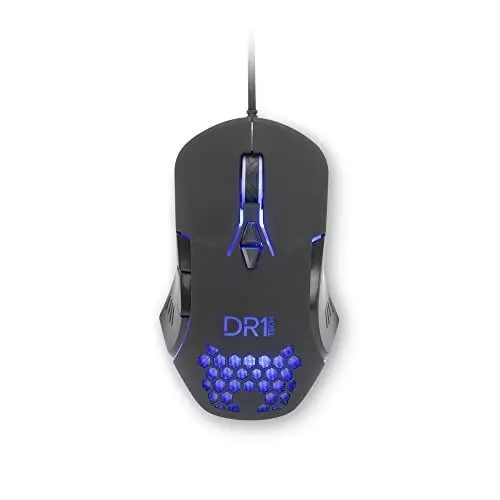 Produktbild: (Amazon Exclusive) DR1TECH Guardian Gaming Maus Mit Kabel - 7 Tasten Für Bis Zu 3200 DPI - Leichtes Und Strapazierfähiges Design - Ergonomische Gaming Maus Für PC/PS4/XBOX