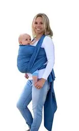 Produktbild: AMAZONAS Babytragetuch Carry Sling Denim - TESTSIEGER bei Stiftung Warentest mit Bestnote 1,7-510 cm 0-3 Jahre bis 15 kg in Blau