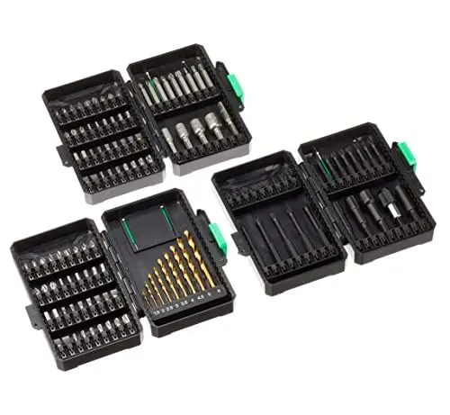 Produktbild: Amazon-Marke: Denali Schraubendreher- und Bohrer-Bit-Set, Screwdriver, 123-teilig
