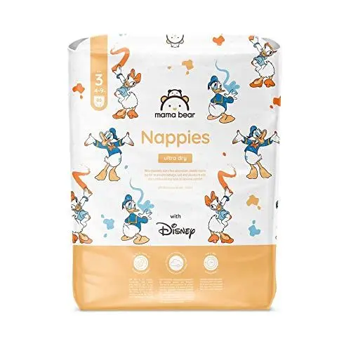 Produktbild: Amazon-Marke: Mama Bear Disney Ultra Dry Windeln, Größe 3 (4-9 kg), weiß, 86 Stück, 1er-Pacl
