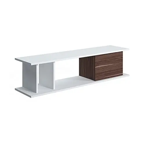 Produktbild: Amazon-Marke: Movian TV-Ständer Luur, Lowboard-Schrank, Mittel, 140 x 35 x 34 cm, Weiß-Walnuss