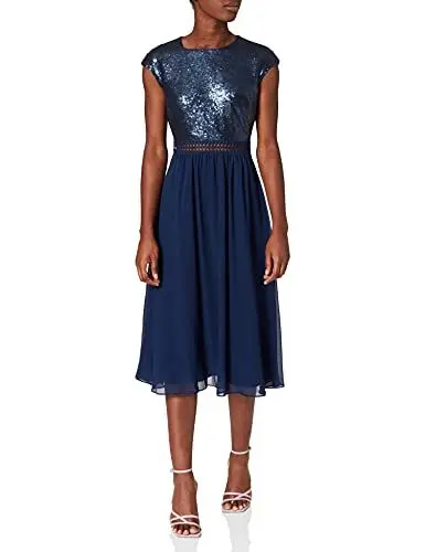 Produktbild: Amazon-Marke: TRUTH & Fable Damen brautkleid, Gr. 34 (Herstellergröße: XS), Blau (Marineblau)