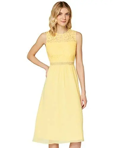 Produktbild: Amazon-Marke: TRUTH & Fable Damen brautkleid, Gr. 44 (Herstellergröße: XXL), Gelb (hellgelb)