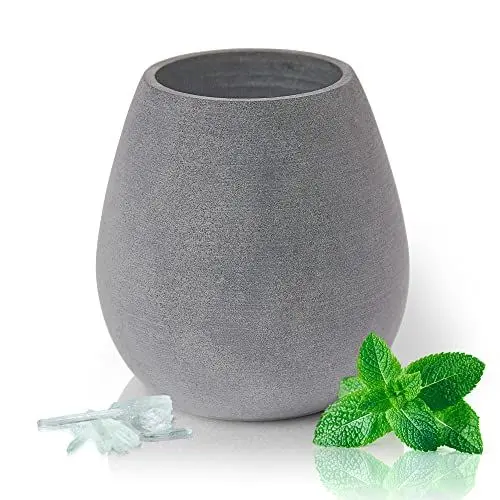 Produktbild: Amazy Sauna Ei aus natürlichem Speckstein | Aromaschale, Duftschale und Aufgussstein für Mentholkristalle und Aufgüsse während dem Saunagang – Duft verströmend, naturbelassen, hitzebeständig
