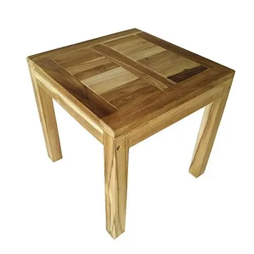 Produktbild: Ambientehome Teakholz Tisch ca. 50x50x45 cm Gartentisch Massivholz Esstisch