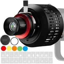 Produktbild: AMBITFUL Konisches Snoot Bowens Mount Kit AL-18 PRO AL-18PRO mit 50 mm Objektiv, Videokünstler Modellierung Form Licht Studio Verwendung für LED-Video-Licht/Dauerlichtausgang