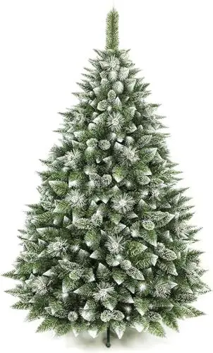 Produktbild: Künstlicher Weihnachtsbaum 120 cm Tannenbaum Christbaum Kiefer PVC Weihnachtsdeko AmeliaHome Lemmy