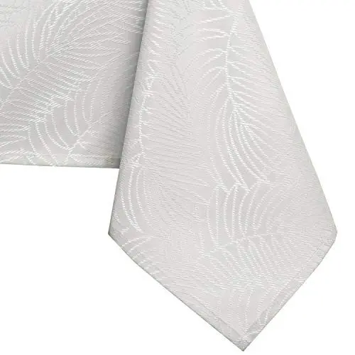 Produktbild: AmeliaHome Tischdecke 120x220 cm Tischtuch Tafeldecke Fleckschutz Lotuseffekt Abwaschbar Wasserabweisend Ornament Ecru Gaia
