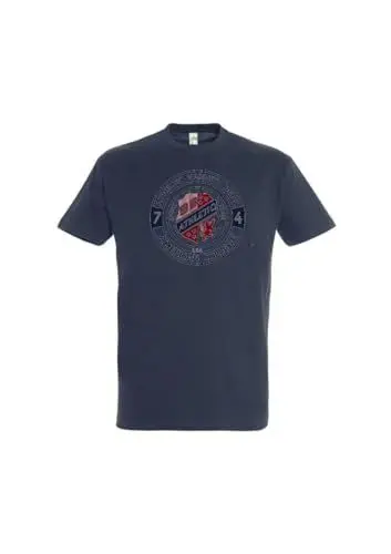 Produktbild: AMERICAN COLLEGE USA, T Shirt, Polo, Shirt, Jungen, Mädchen, Hemden, Hemd, Sweat Shirt, Freizeit Mode, Sportlich, Bedruckt, Kinder Bekleidung, Unisex, Modell AC209 Marineblau, 6 Jahre