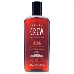 Produktbild: AMERICAN CREW – 3-in-1 Shampoo, Conditioner & Body Wash, 450 ml, Pflegeshampoo und Duschgel für Männer, Produkt für die tägliche Reinigung von Körper und Haar