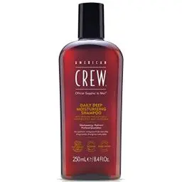 Produktbild: AMERICAN CREW – Daily Deep Moisture Shampoo, 250 ml, Pflegeshampoo für Männer, Haarprodukt ohne Silikone, Haarshampoo mit Citrus & Minze Duft, für gesund aussehendes Haar, vegan