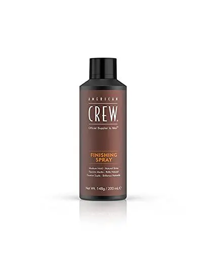 Produktbild: AMERICAN CREW Finishing Spray, Stylingspray für Männer, Haarprodukt mit mittlerem Halt, Stylingprodukt für perfektes Finish ohne zu beschweren, mit Hitzeschutz, 200 ml