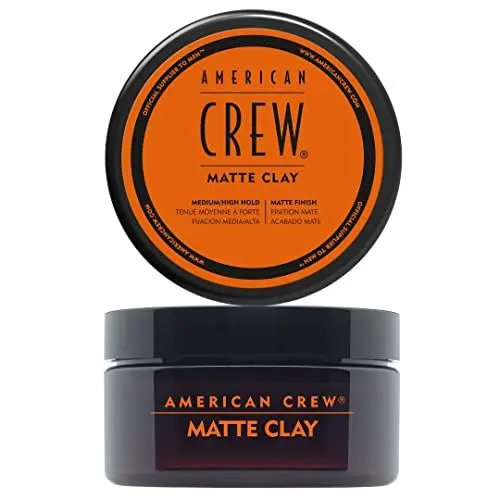 Produktbild: AMERICAN CREW – Matte Clay, 85 g, Stylingclay für Männer, Haarprodukt mit mittlerem bis starkem Halt, Stylingprodukt für optimale Formbarkeit, Struktur & leichten Glanz