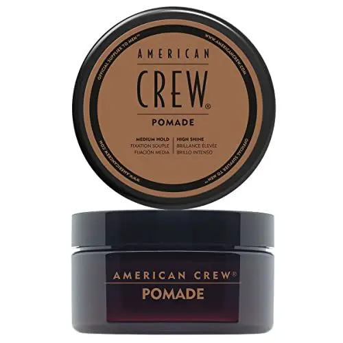 Produktbild: AMERICAN CREW – Pomade, 85 g, Stylingprodukt für Männer, Haarprodukt mit mittlerem Halt, Haarpomade auf Wasserbasis, optimal für glatte Frisuren mit viel Glanz