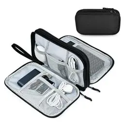 Produktbild: AMFUN Kabeltasche, Elektronische Tasche, Festplatten Tasche，Elektronik Tasche Organizer, Universal Reisekabel Tasche, Tragbare Kabelorganizer für Handyladekabel, Powerbank, USB Sticks