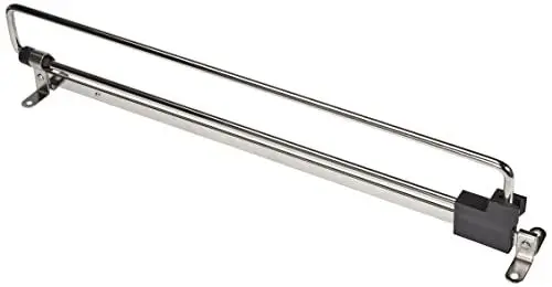 Produktbild: Amig - Ausziehbare Kleiderstange | Stahl | Maße: 350 mm | Silber | Ausziehbarer Kleiderbügel Ideal für Schränke oder Umkleidekabinen
