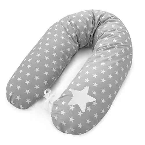 Produktbild: Amilian Stillkissen 170 cm- Seitenschläferkissen - Schwangerschaftskissen - Stillkissen XXL - Ideal für Baby, Kinder und Erwachsene - Pregnancy Pillow