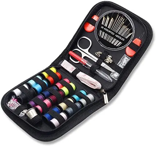 Produktbild: Amindz Nähset mit 72 er DIY-Nähzubehör für Fortgeschrittene, tragbares Mini-Nähset für Anfänger, Reisende, Reparatur von Notfallkleidung, Stickerei, Basteln und Zuhause
